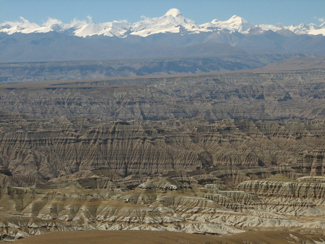 Toling and Tsaparang (Guge) are located in this canyon land. Western Tibet.
